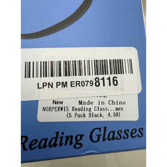 NORPERWIS +4.50 Reading Glasses 4 Pieces Readers Spring Hinge Glasses *READ.. - Picture 9 of 9